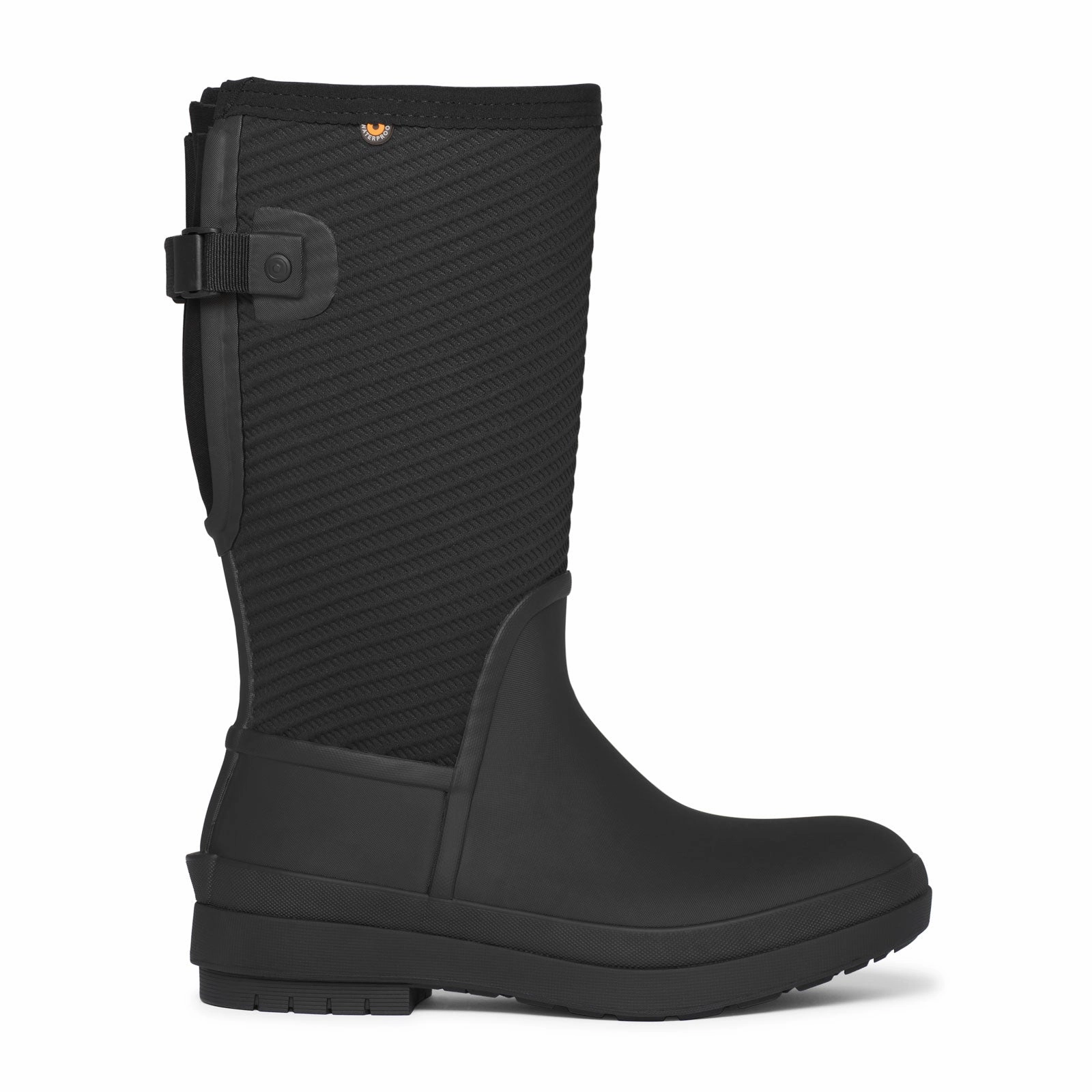 Bogs Crandall II Tall Adjustable Calf Waterproof Boot (Women) - Black Lightweight Design