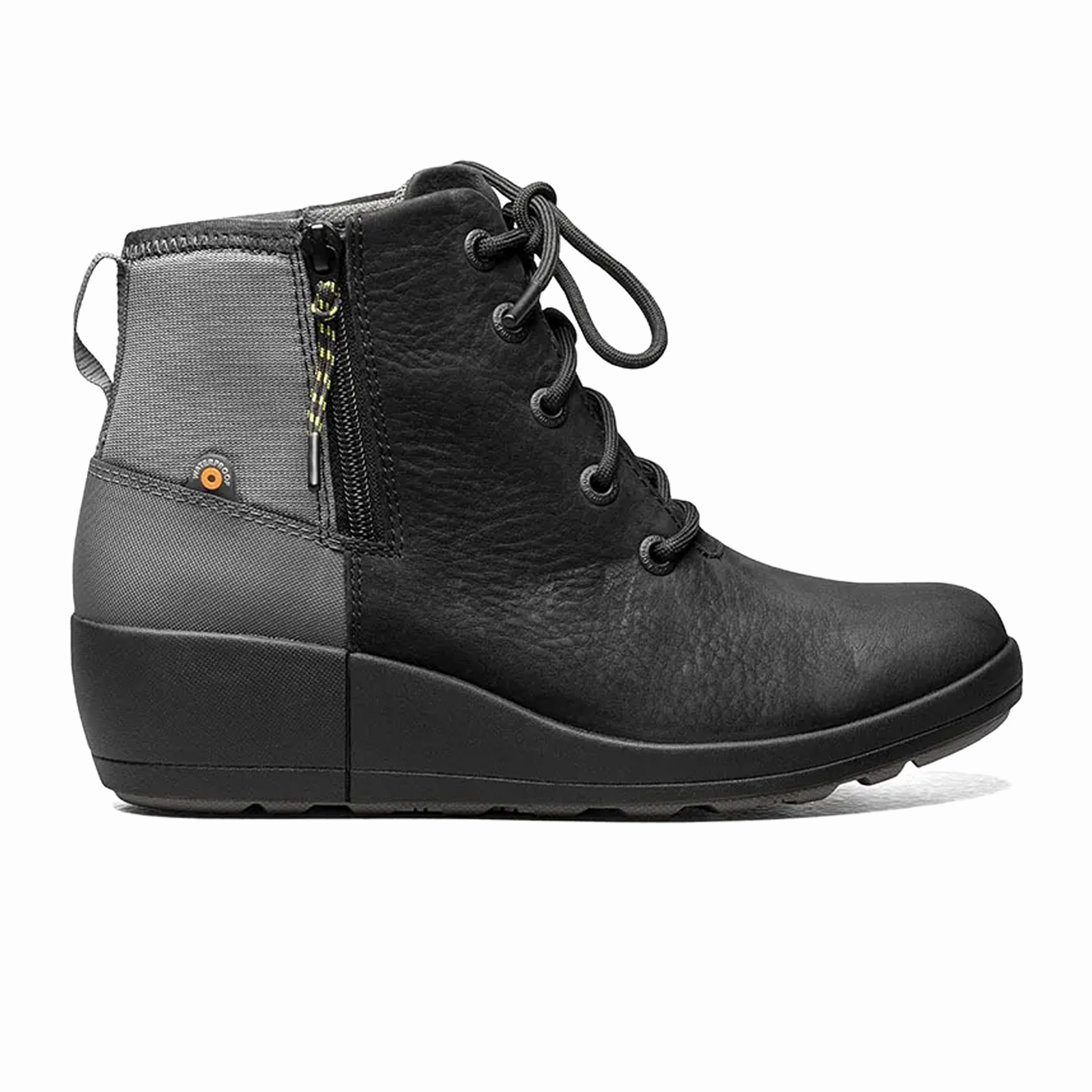 Bogs Vista Rugged Lace Waterproof Ankle Boot (Women) - Black Multi Sturdy Construction Long Travel