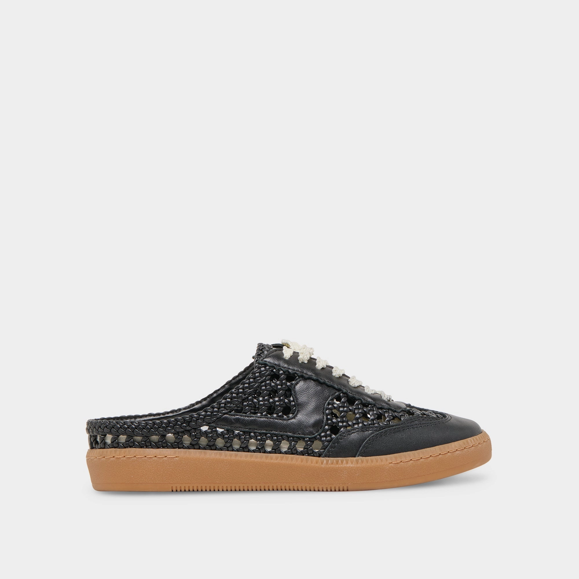NOTICE SLIDE WOVEN SNEAKERS BLACK WOVEN STELLA Minimal Design