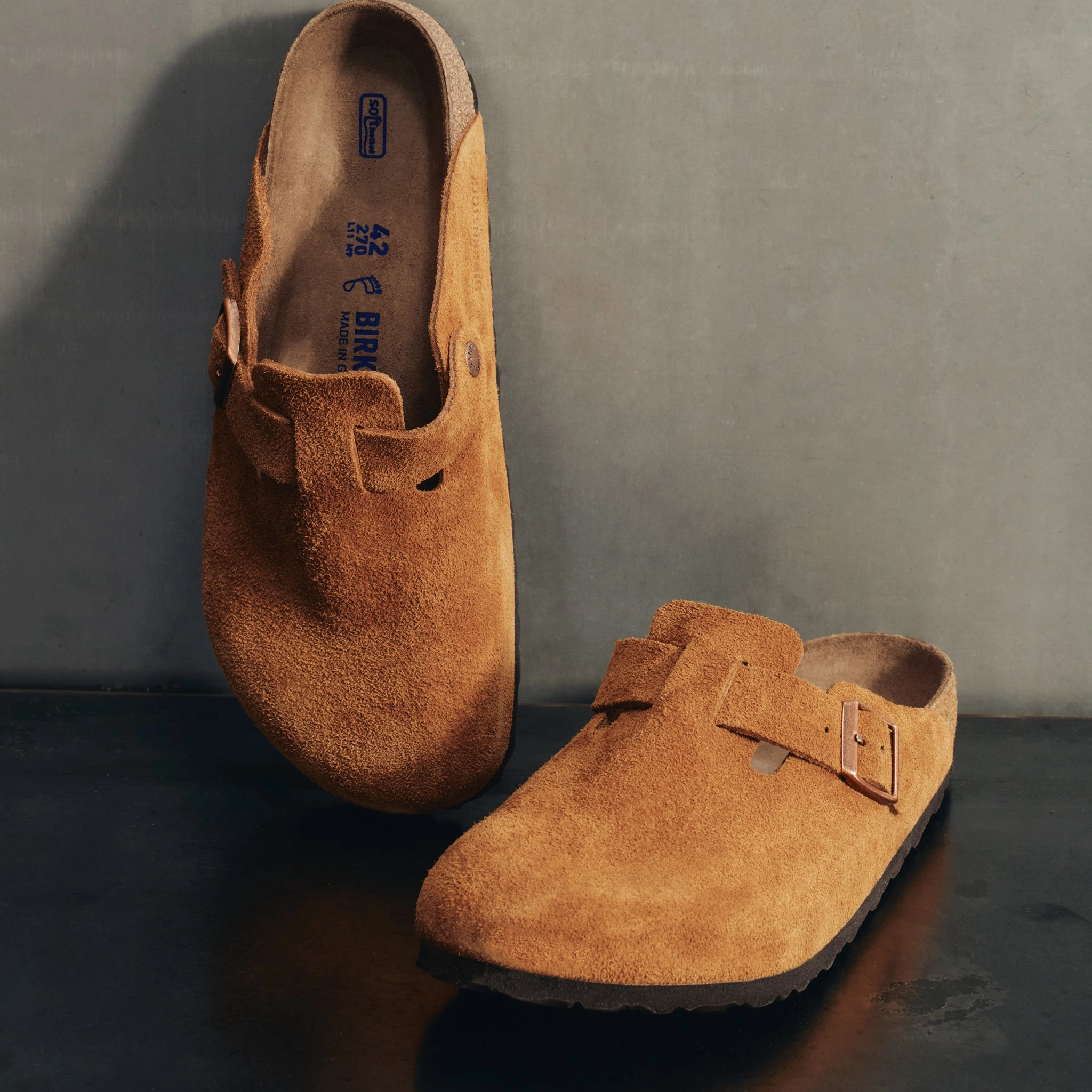 Trustworthy BOSTON SOFT CLOG - MINK - SUEDE
