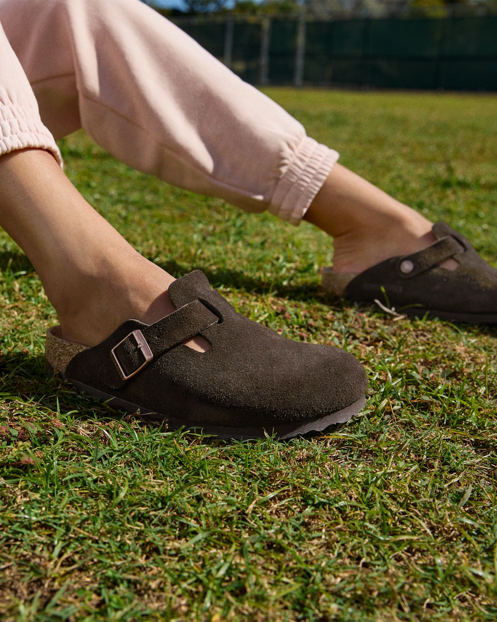 Anti Static Materials Contoured Footbed BOSTON SOFT CLOG - MOCHA - SUEDE