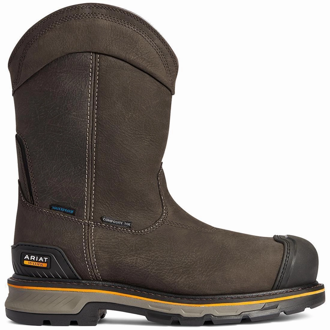Stump Jumper Composite-Toe Waterproof Pull-On Work Boot Iron Coffee Elevated durability