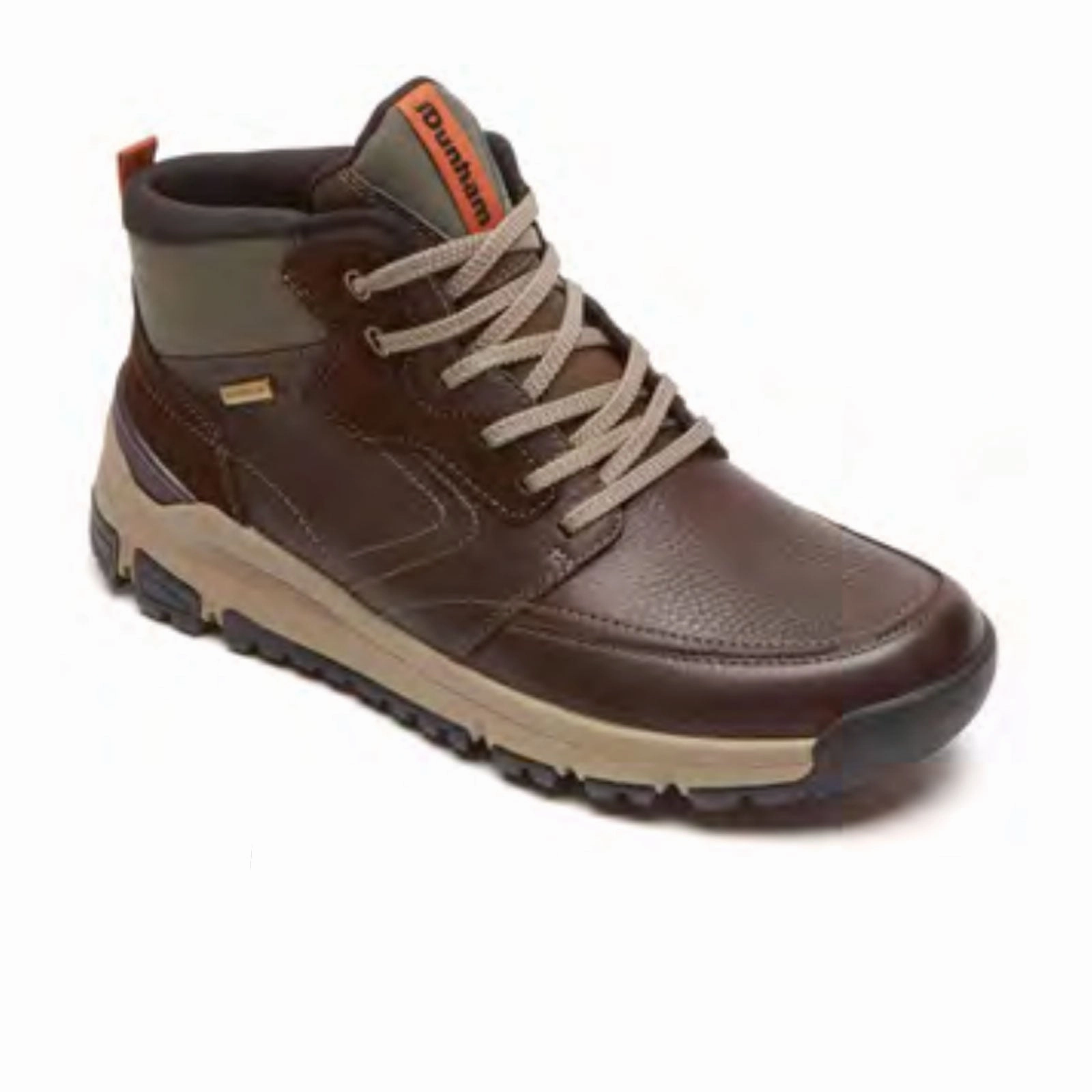 Dunham Glastonbury Mid Boot (Men) - Brown Leather Stable Support Urban Commute