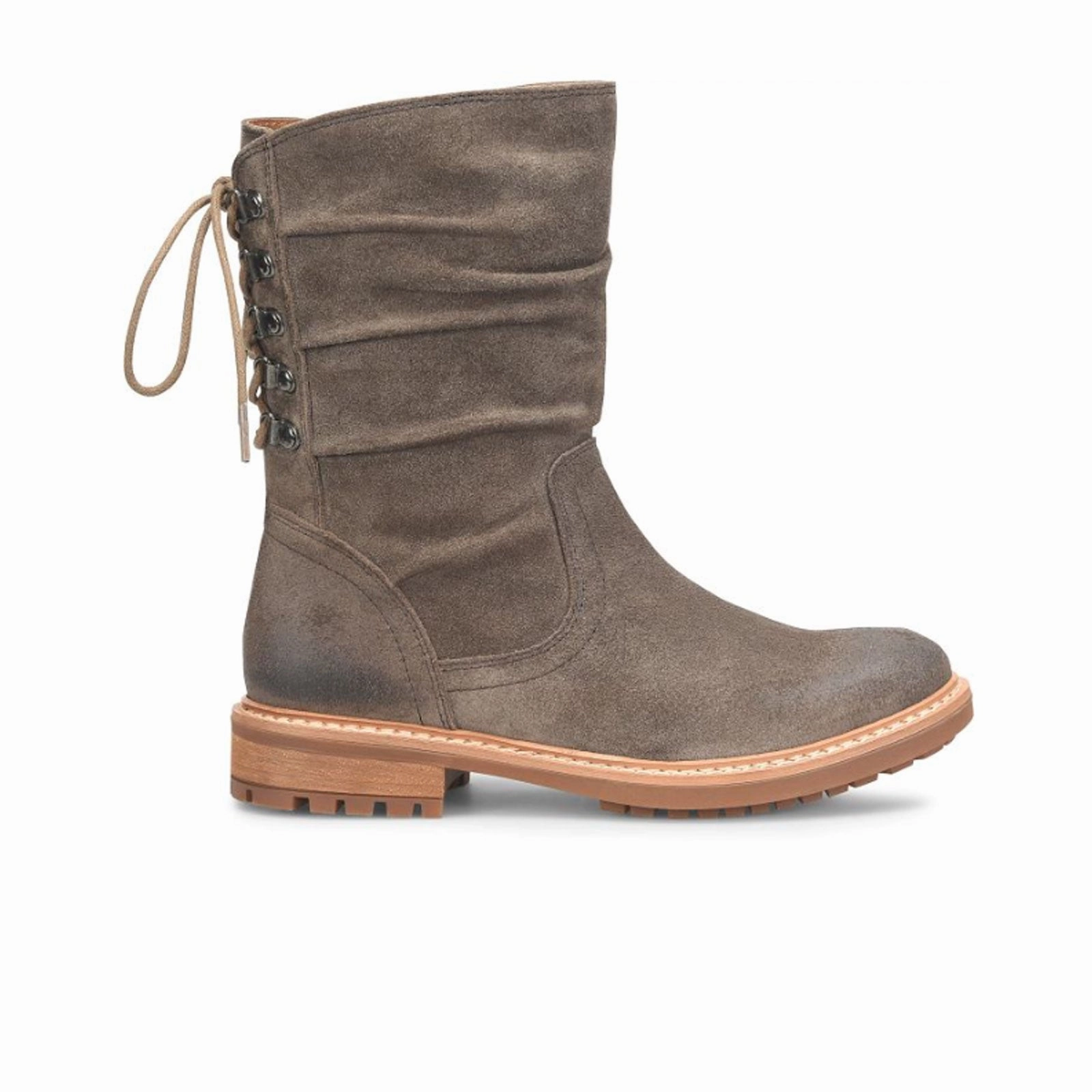 Comfort Laces All Terrain Grip Sofft Leanna Mid Boot (Women) - Dark Taupe