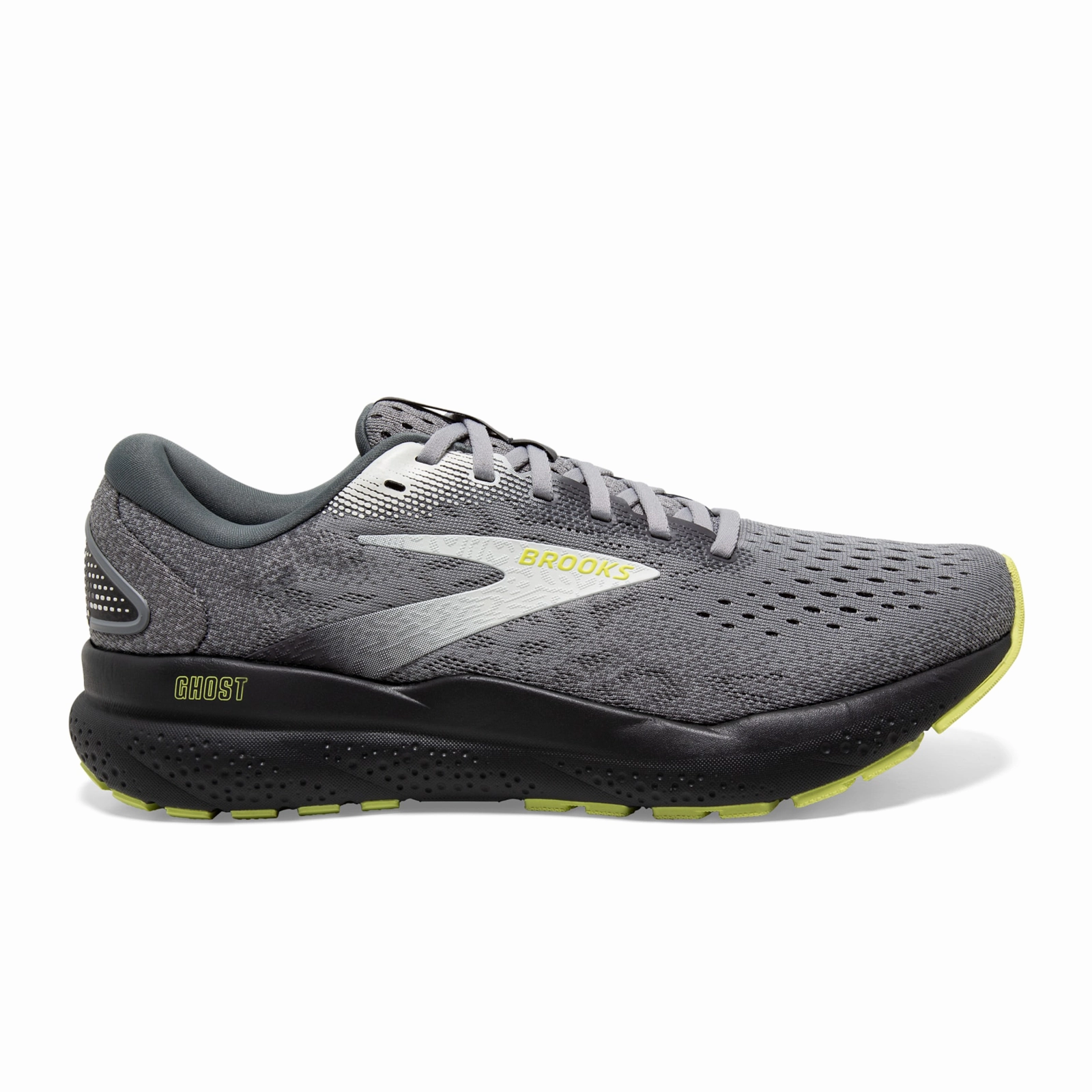 Flight Day Brooks Ghost 16 Running Shoe (Men) - Primer/Grey/Lime
