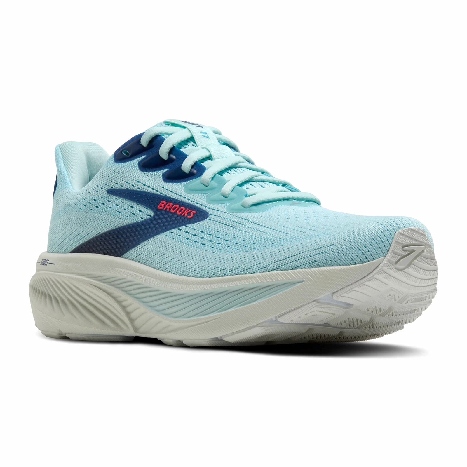 Brooks Ghost 17 Running Shoe (Women) - Clearwater/Navy Peony Sunday Best