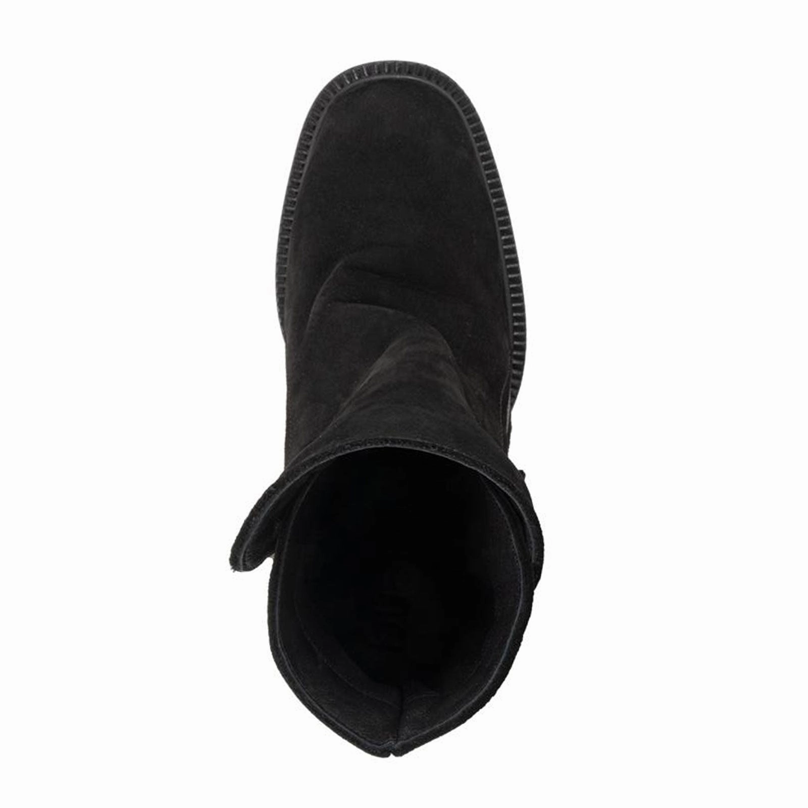 Bueno Elliott Heeled Mid Boot (Women) - Black Nubuck Breathable Remote Hiking Korean Trend