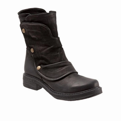 High-traction Durable Shell Urban Commute Bueno Greta Ankle Boot (Women) - Black Nubuck