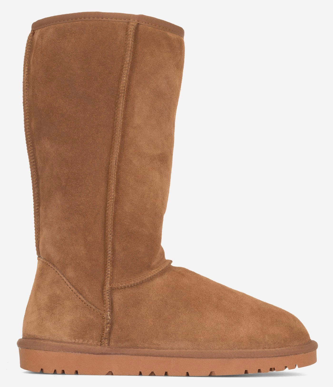 Burleigh Tall Sheepskin Boot - Women Abrasion Resistant Edging college