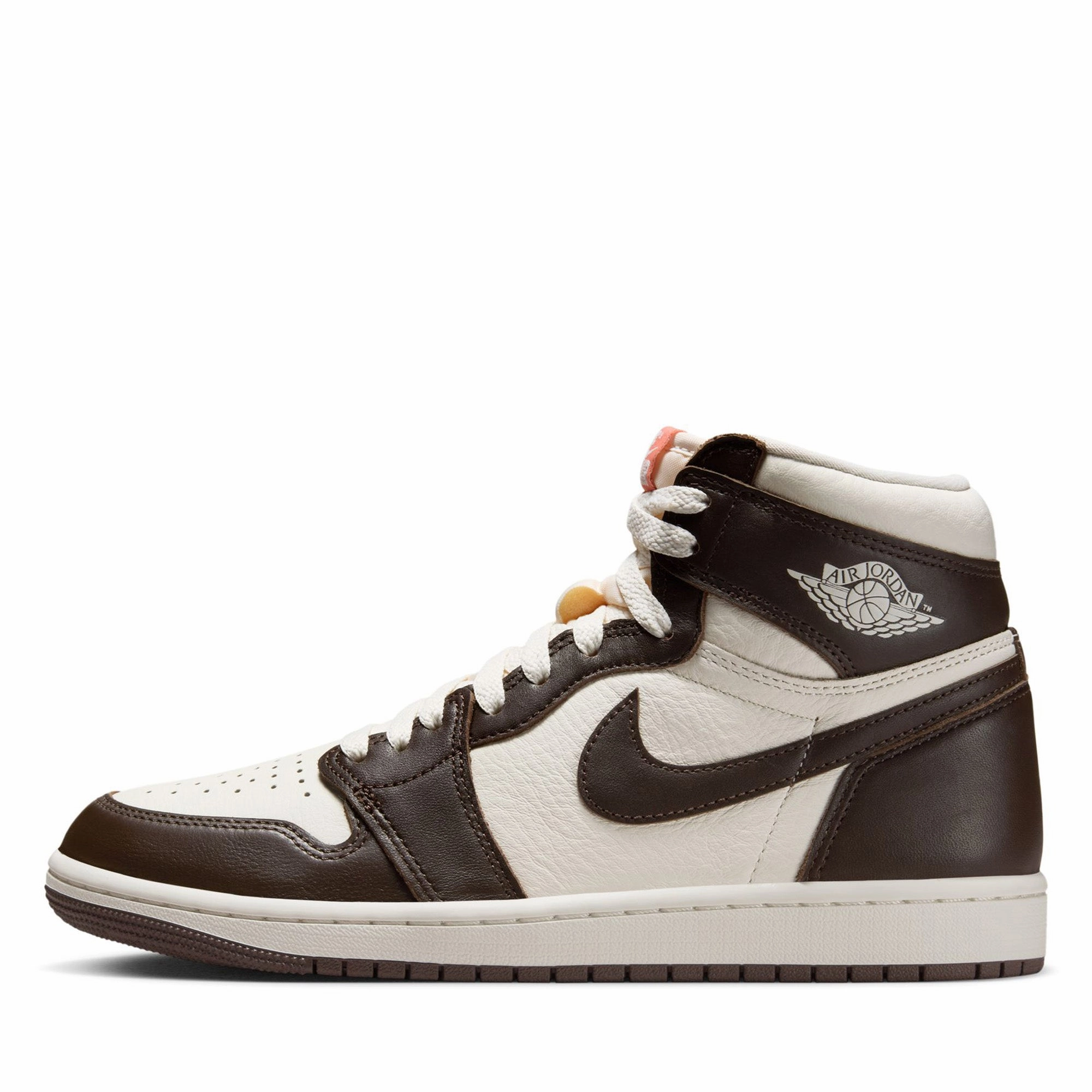 Women's Air Jordan 1 Retro High OG - Baroque Brown/Sail EasyToClean Adjustable Strap Mechanism
