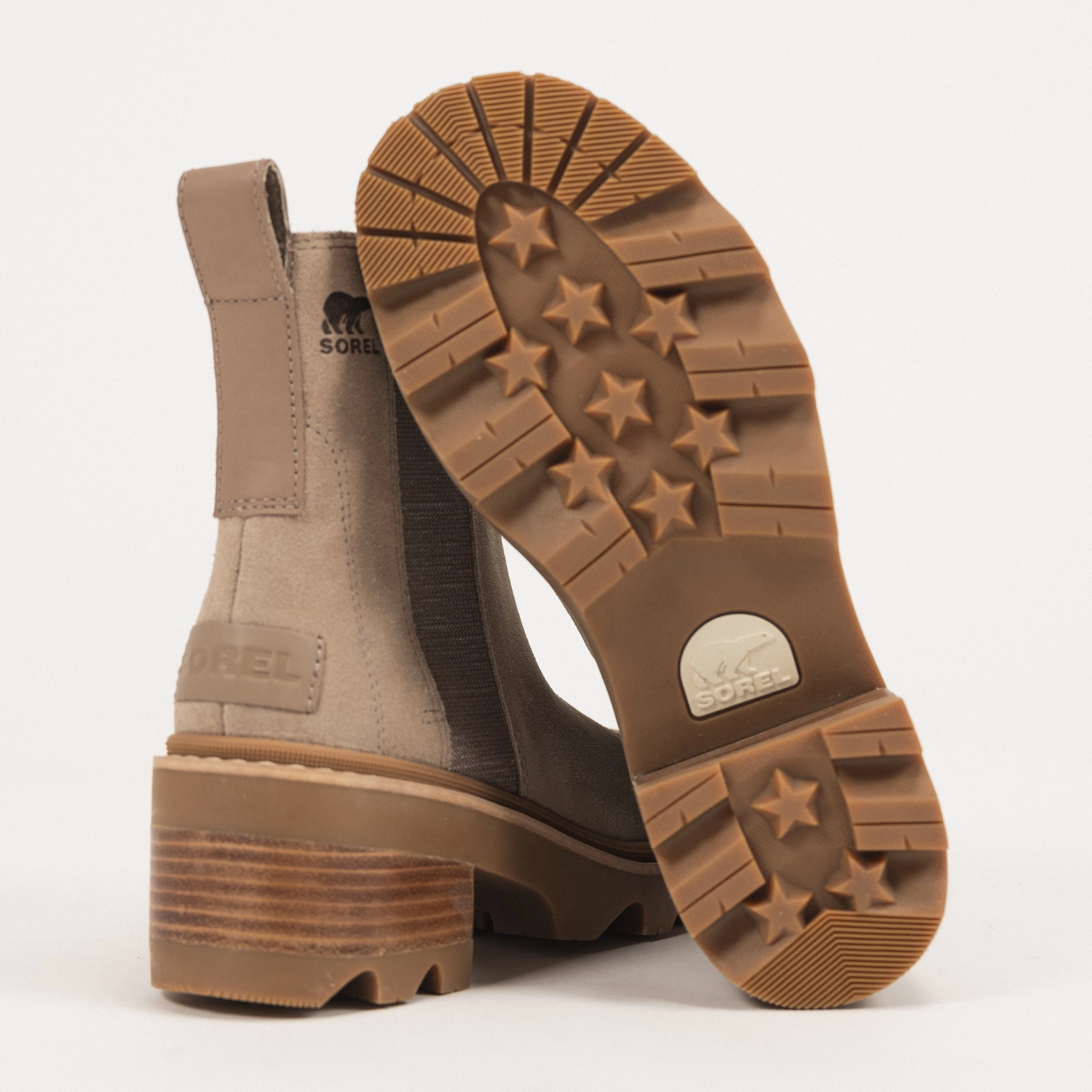 size Flexible Support JOAN NOW CHELSEA - OMEGA TAUPE - LEATHER