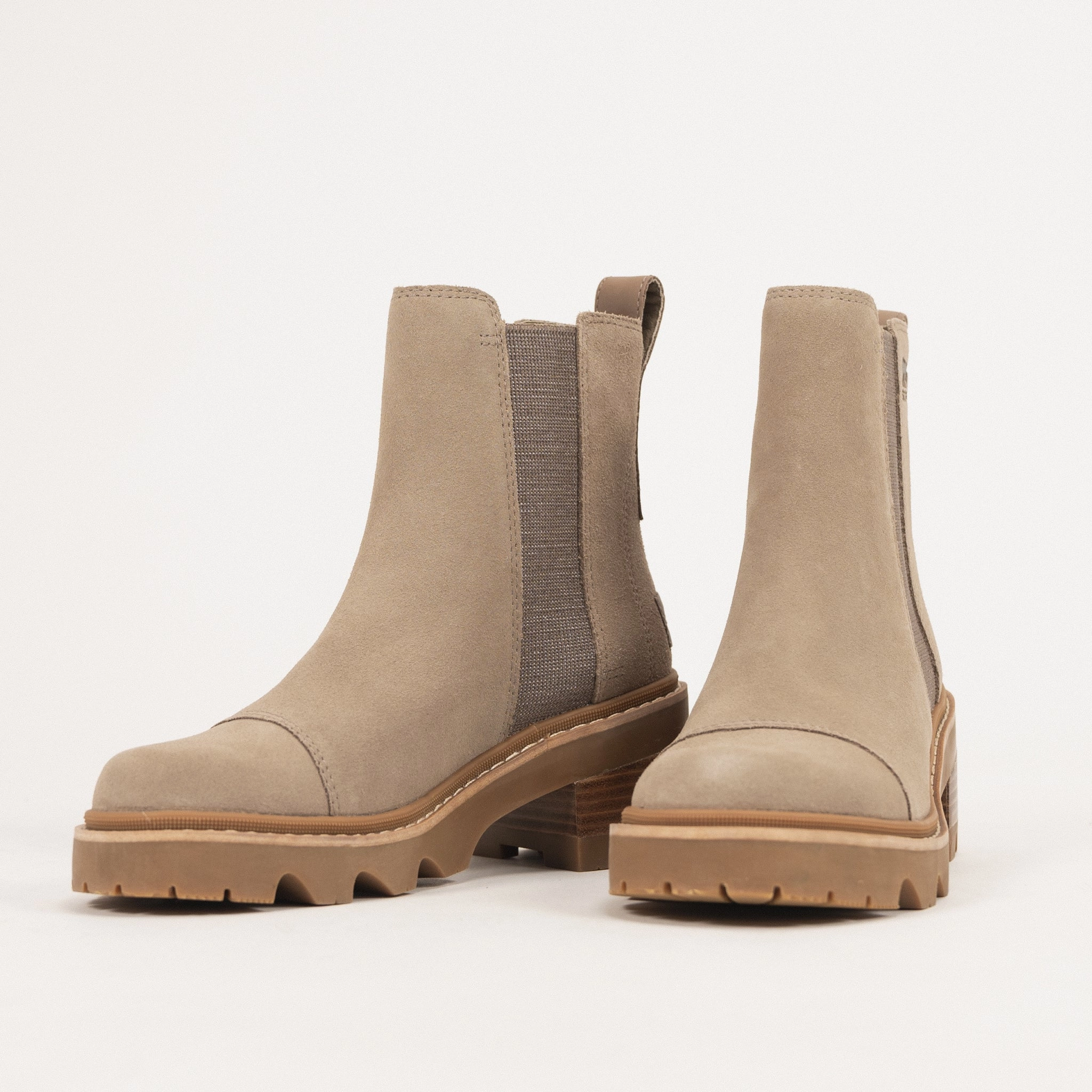 Lightweight Build JOAN NOW CHELSEA - OMEGA TAUPE - LEATHER