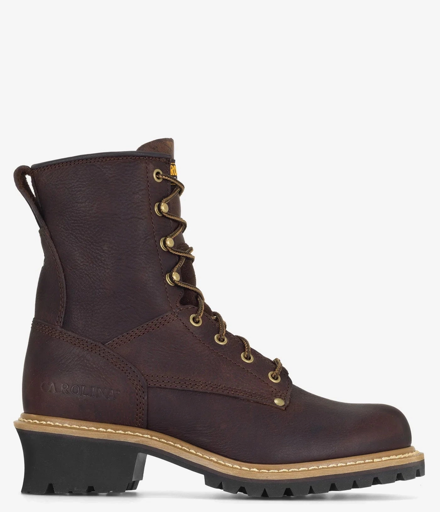 adjustable user Carolina Elm 8" Leather Logger Boot - Men