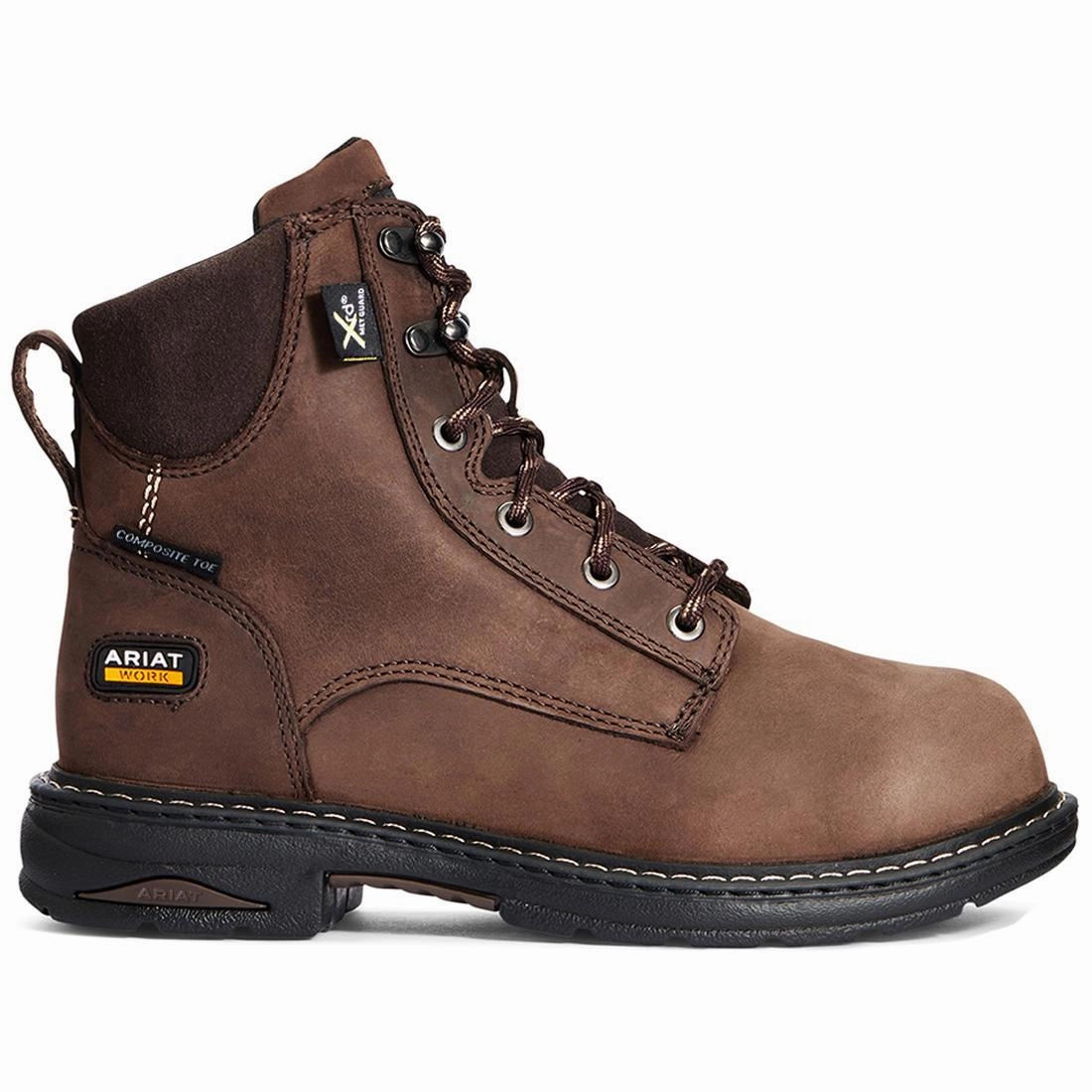 Casey 6" Women's MetGuard Composite Toe Work Boot - Brown most hiking Slip On Convenience