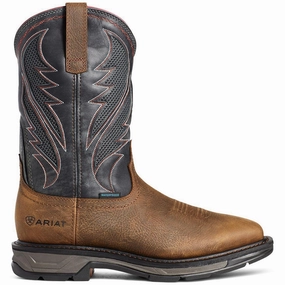 WorkHog XT VentTEK Waterproof Work Boot Rye Brown Anti Static Construction