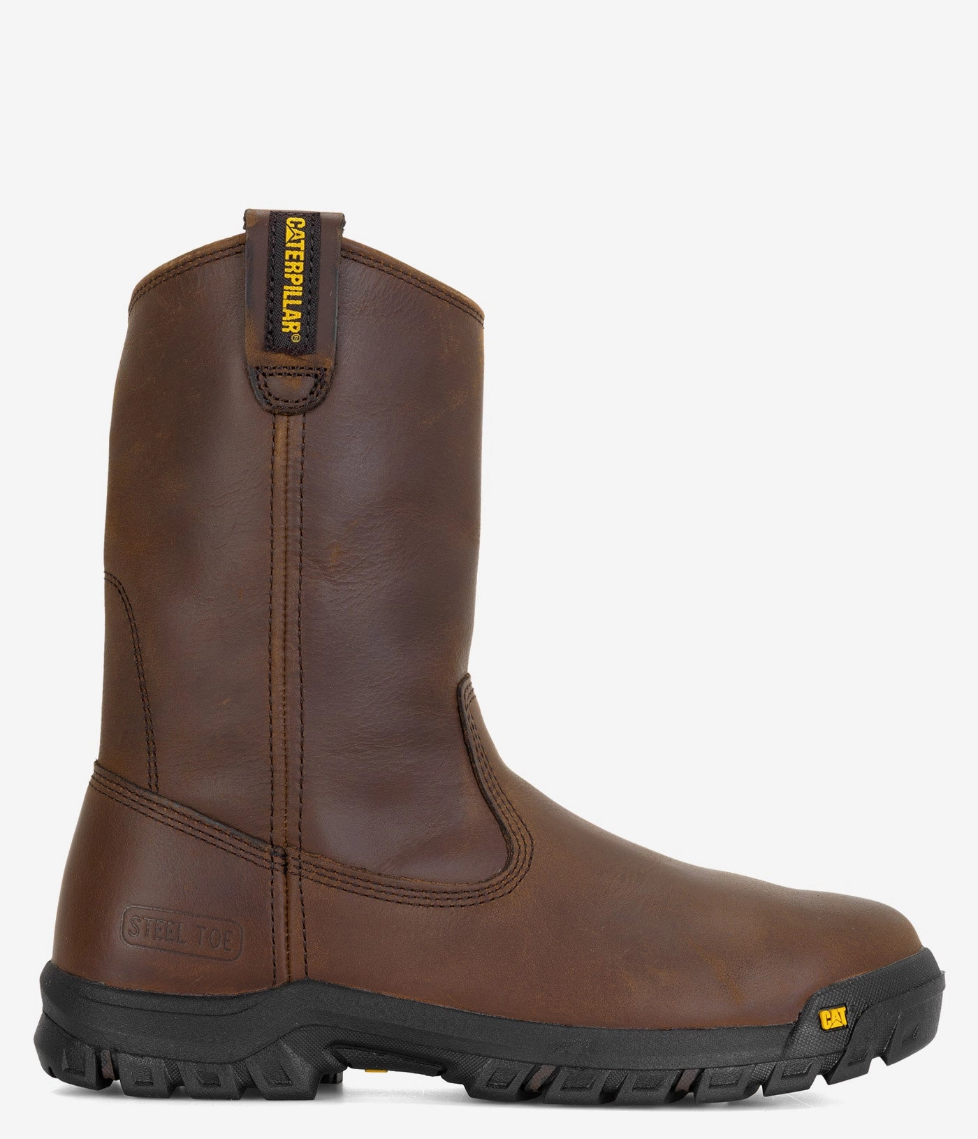 measurement CAT Footwear Drawbar Steel Toe Pull-On Work Boot - Men