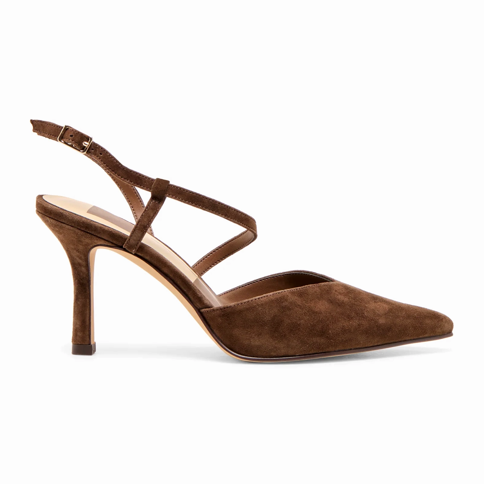 Chic Mode waterproof Dolce Vita Kamra Strappy Heel (Women) - Dark Brown Suede