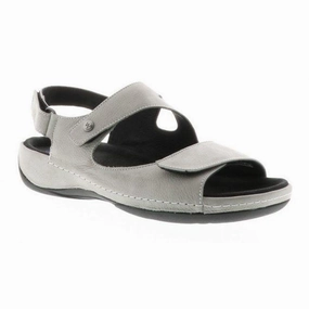 Sporty Casual Footwear Park Date WOLKY LIANA SANDAL WOMEN'S LIGHT GRAY EXTRA WIDE - FINAL SALE!