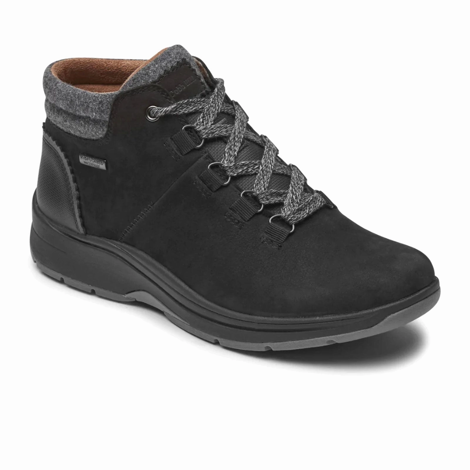 Cobb Hill Pyper Waterproof Hiker (Women) - Black Nubuck Stable Support Morning Walk
