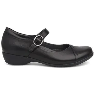 DANSKO FAWNA BLACK MILLED NAPPA All-weather lining grip - level