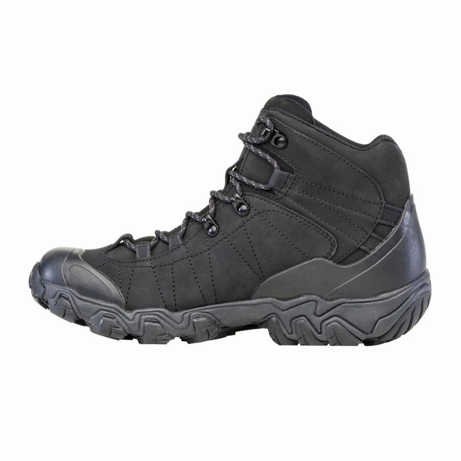 Modern Cut Slip Resistant Mountain Hike Oboz Bridger Mid B-DRY Hiking Boot (Men) - Black Sea