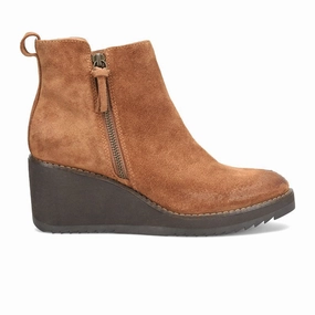 Sofft Emeline Wedge Boot (Women) - Havana Brown Nature Lover