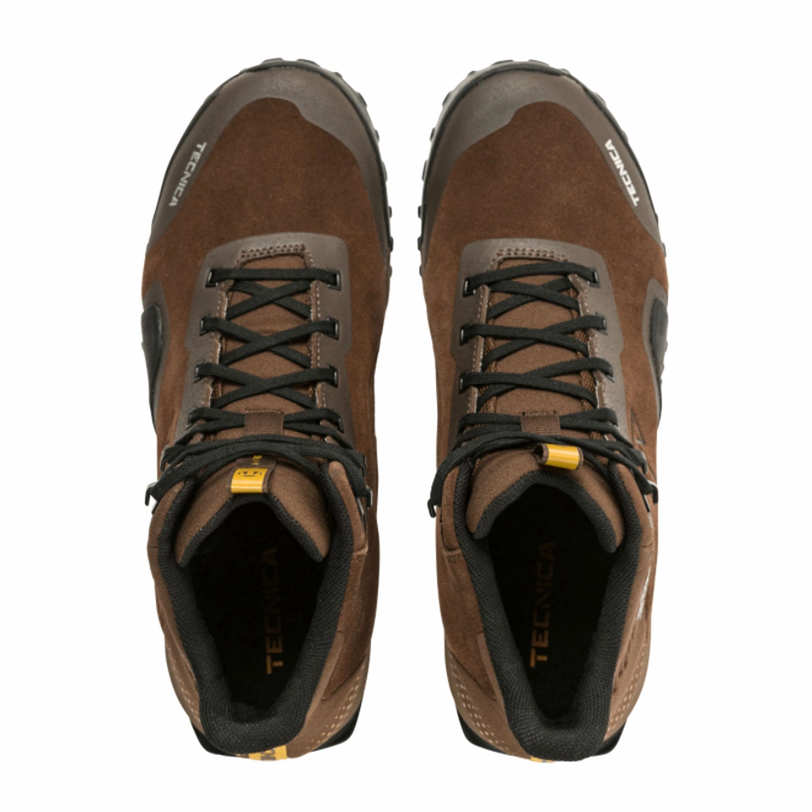 Slip Resistant Trail Runner Tecnica Magma Mid GTX Hiking Shoe (Men) - Dark Savana/My Fieno