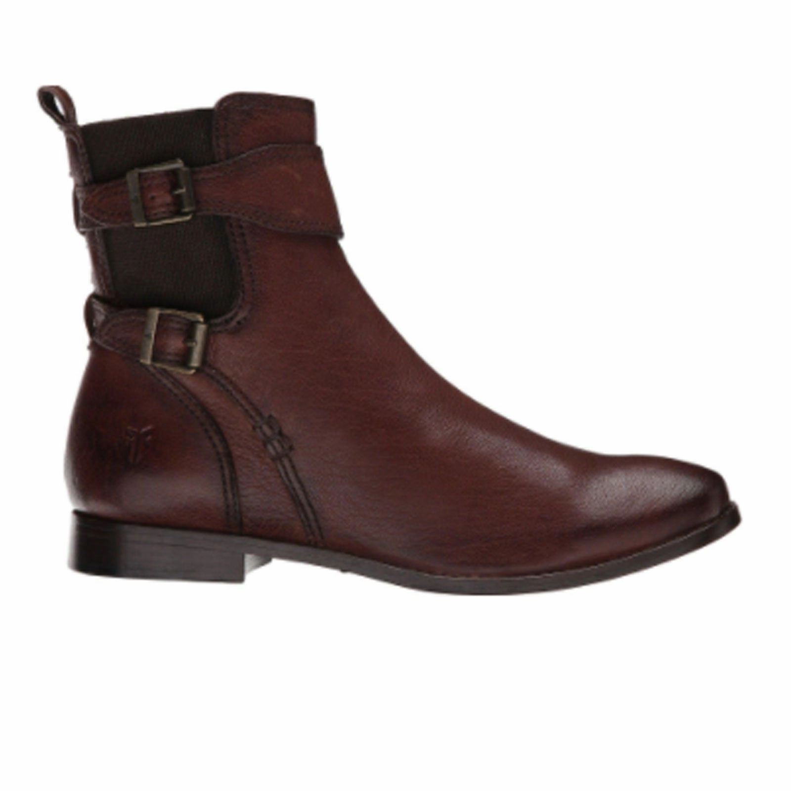 Frye Anna Gore Short Boot (Women) - Chocolate Croc Look Bootie Cut