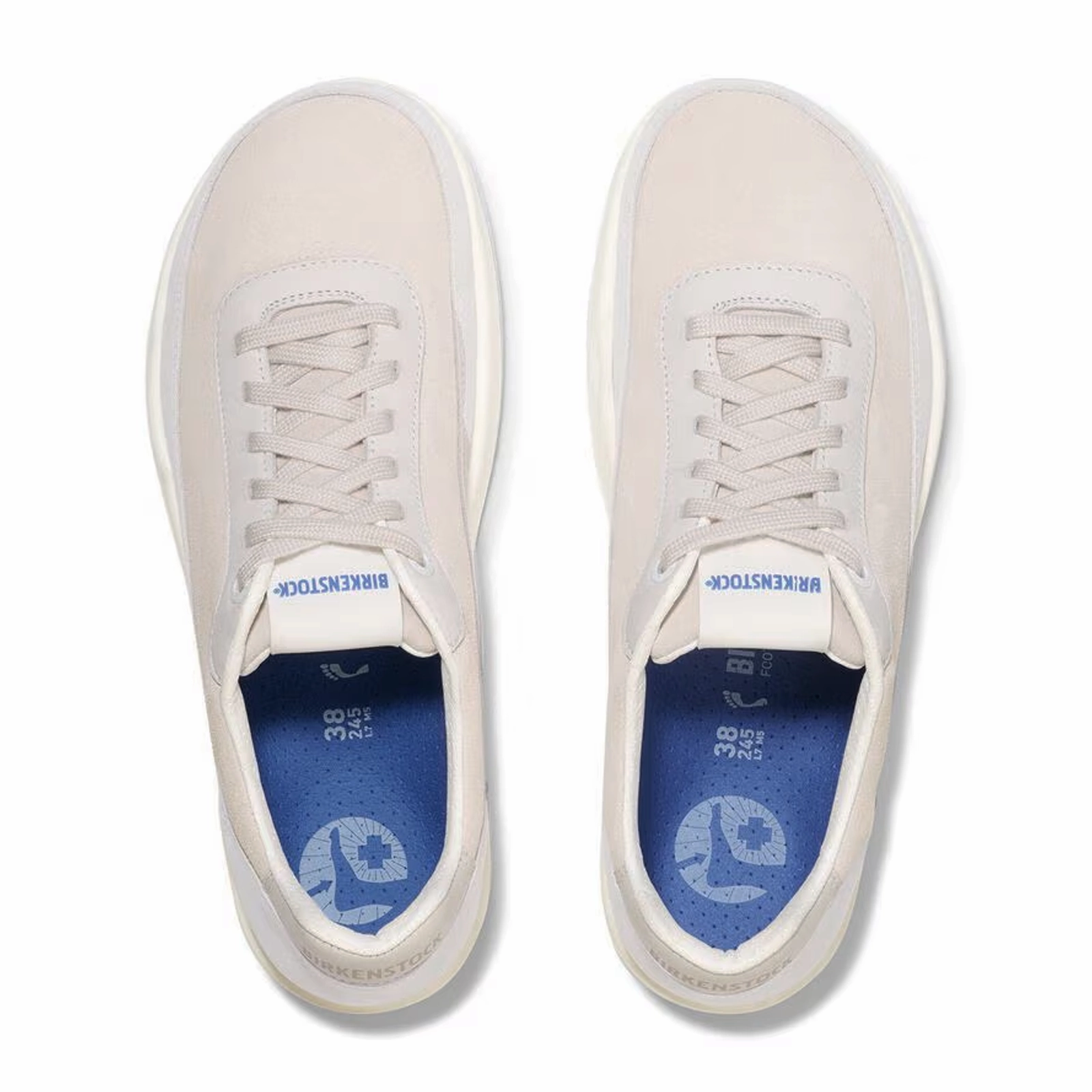 Light Fit Retro Birkenstock Honnef City Lace Up (Men) - Antique White Nubuck/Suede