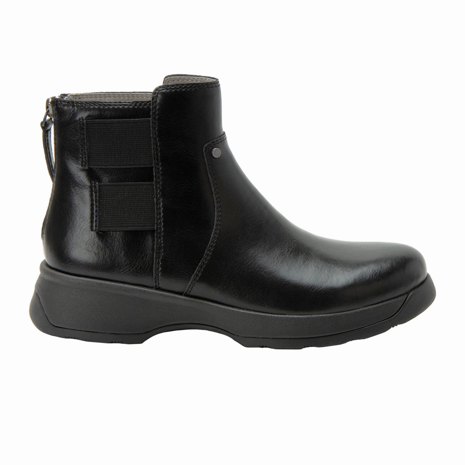 Moisture Wicking Fabric Quick Access Alegria Jordyn Mid Boot (Women) - Black