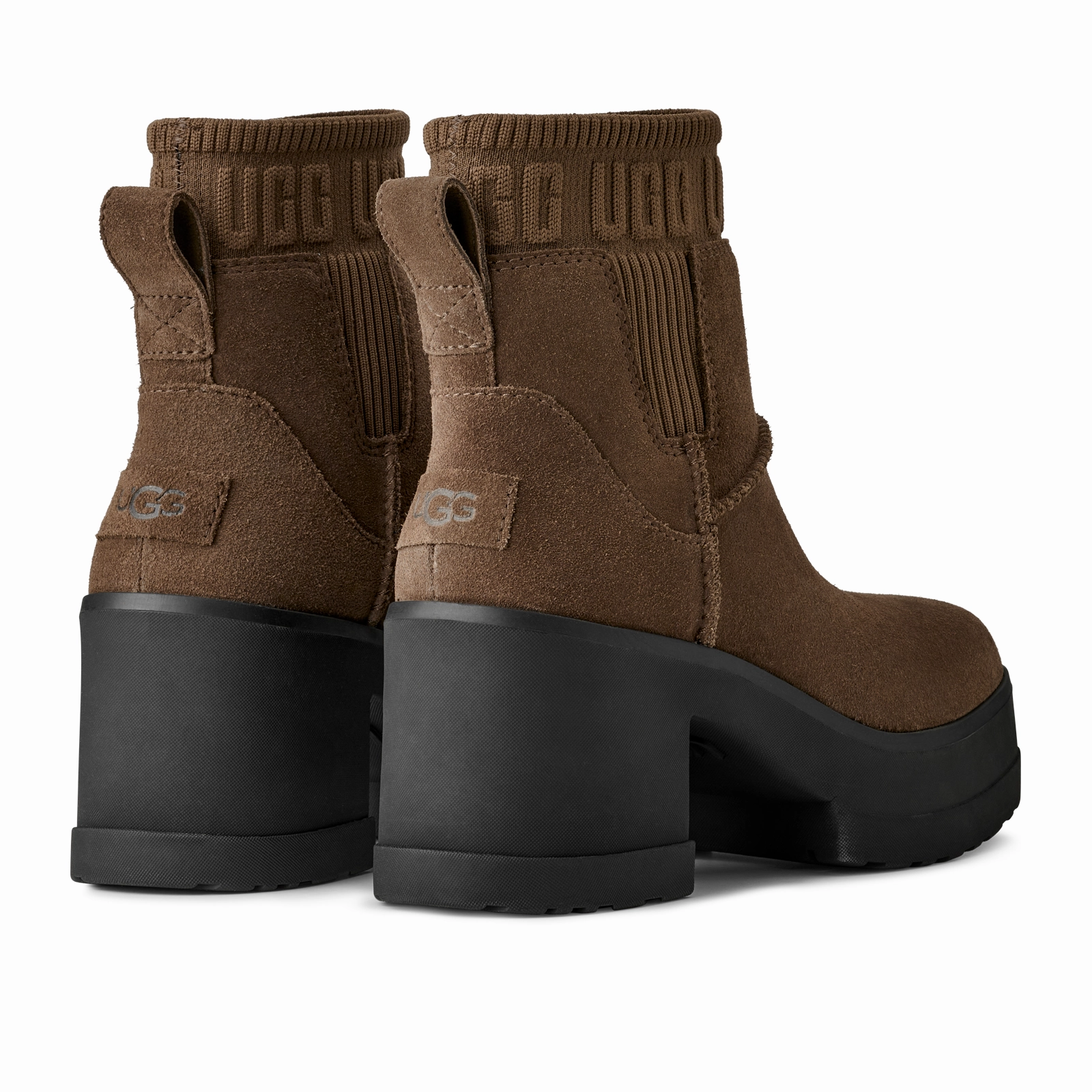 Horse Riding Quilt Soft UGG? Moxy Chelsea (Women) - Dark Toffee