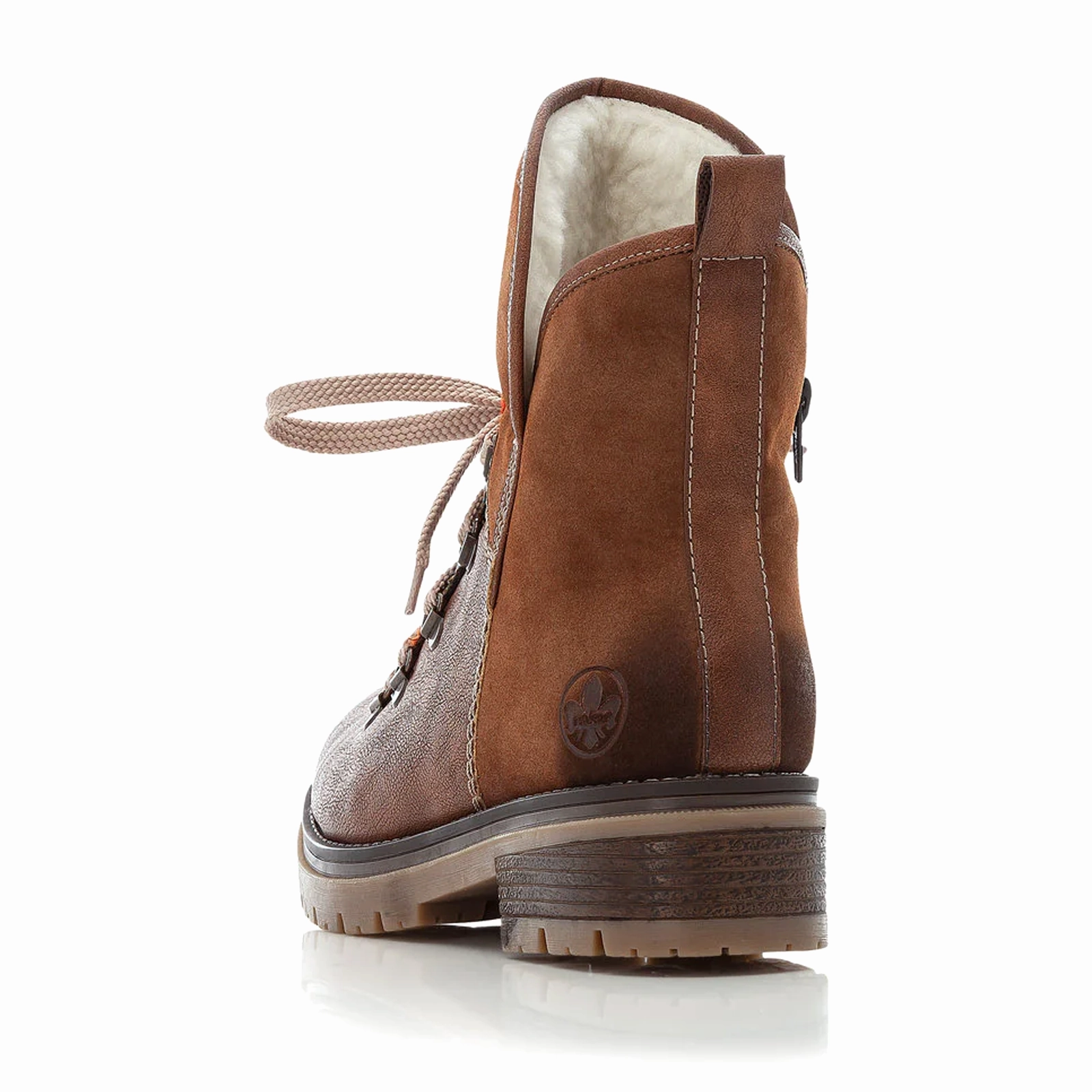 Rieker Peggy 70733-22 Mid Boot (Women) - Brown/Multi Shock Absorbing Cold Weather Commuter Abrasion resistant