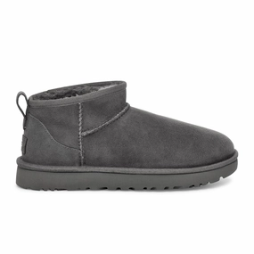 UGG? Classic Ultra Mini (Women) - Grey Thermal Core Mountain Hike Open Toe