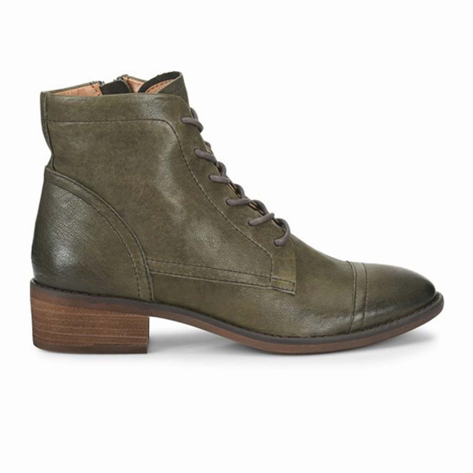 Comfortiva Cordia Ankle Boot (Women) - Army Green Easy Match Coastal Soft
