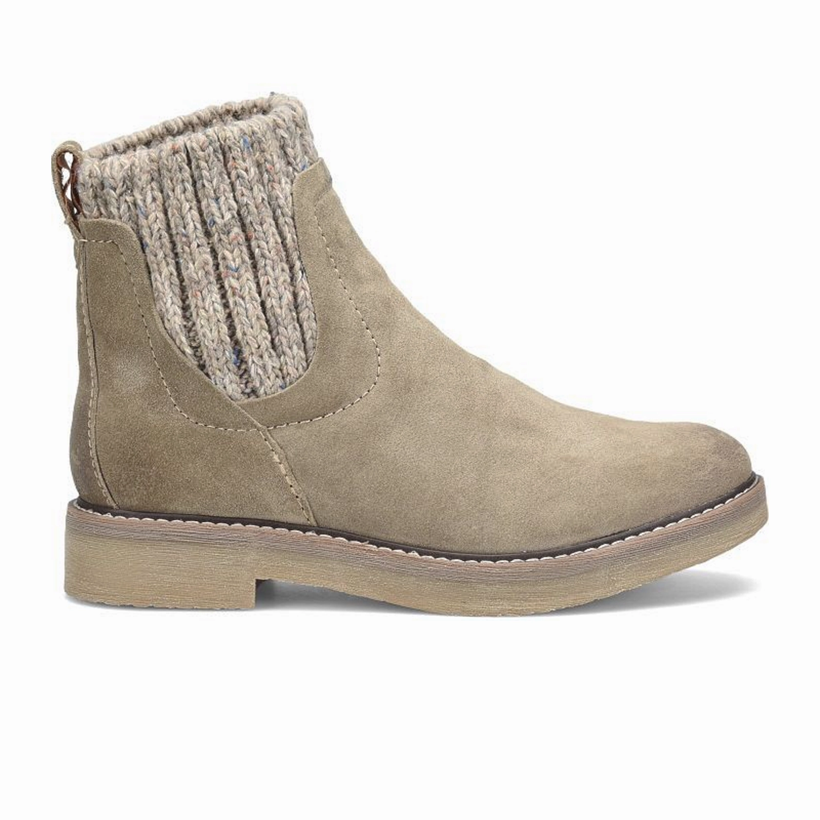 Comfortiva Rawnie Ankle Boot (Women) - Light Taupe Sleek Construction Adjustable Strap Mechanism