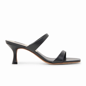 Dolce Vita Genora Heeled Sandal (Women) - Black Quick Dry Strap Material Elegant Summer Footwear