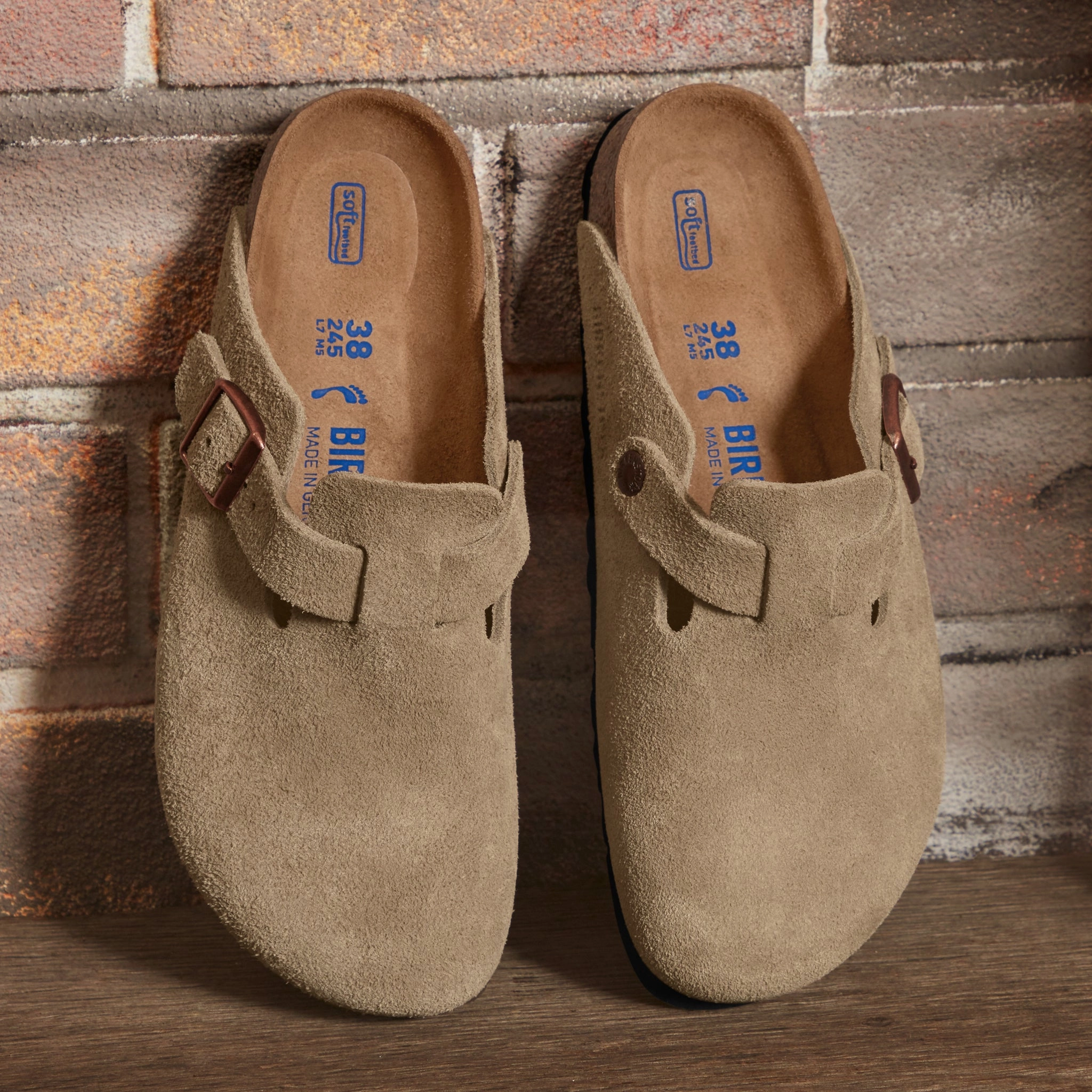 Recycled Components BOSTON SOFT CLOG - TAUPE - SUEDE