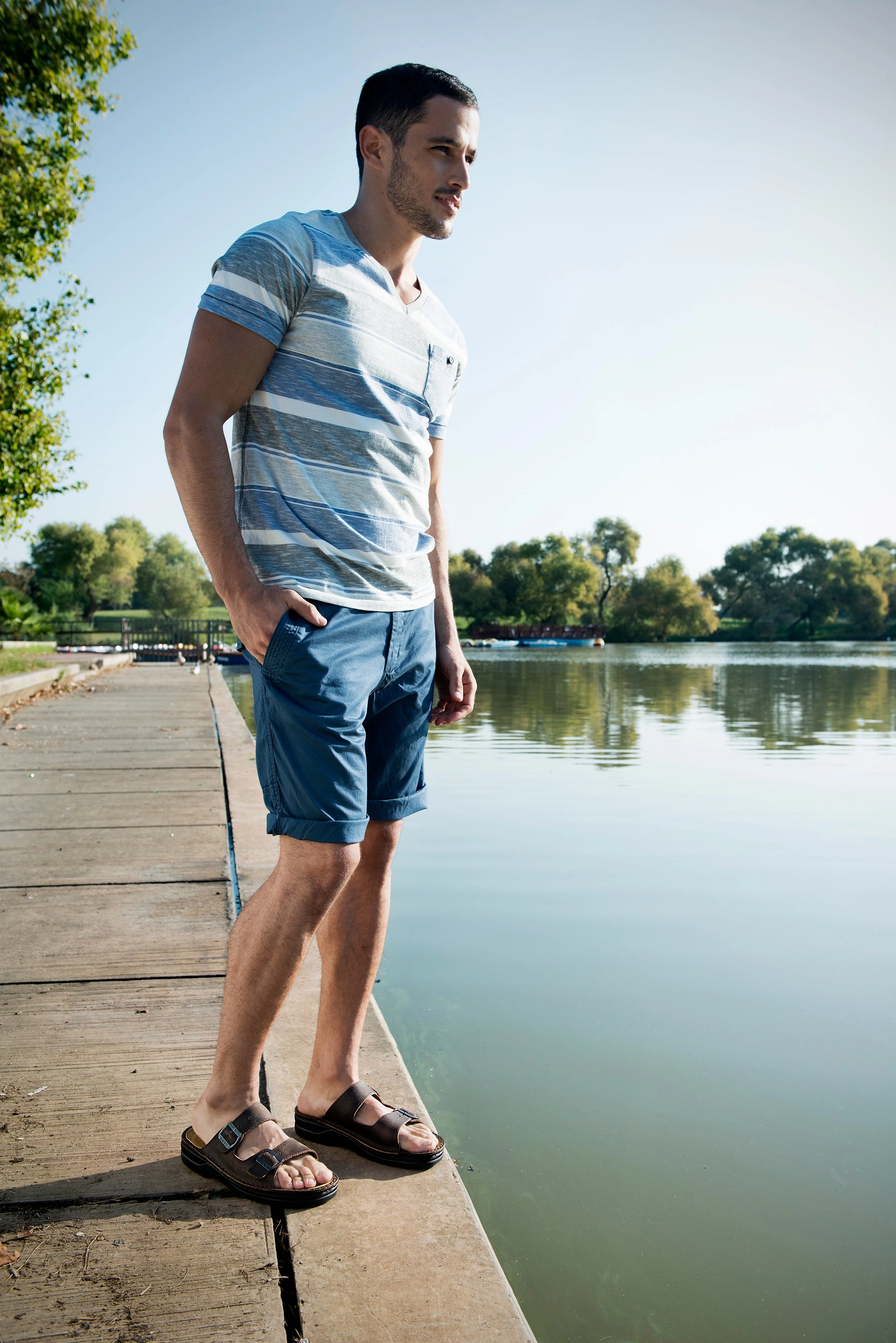 Formal Event Non Slip Insole Grip MIKAEL - CRAZY HORSE - LEATHER