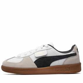 Puma Palermo Leather - White/Vapor Grey Waterproof Rainy Day Commuter Comfort Lining Trail Exploration