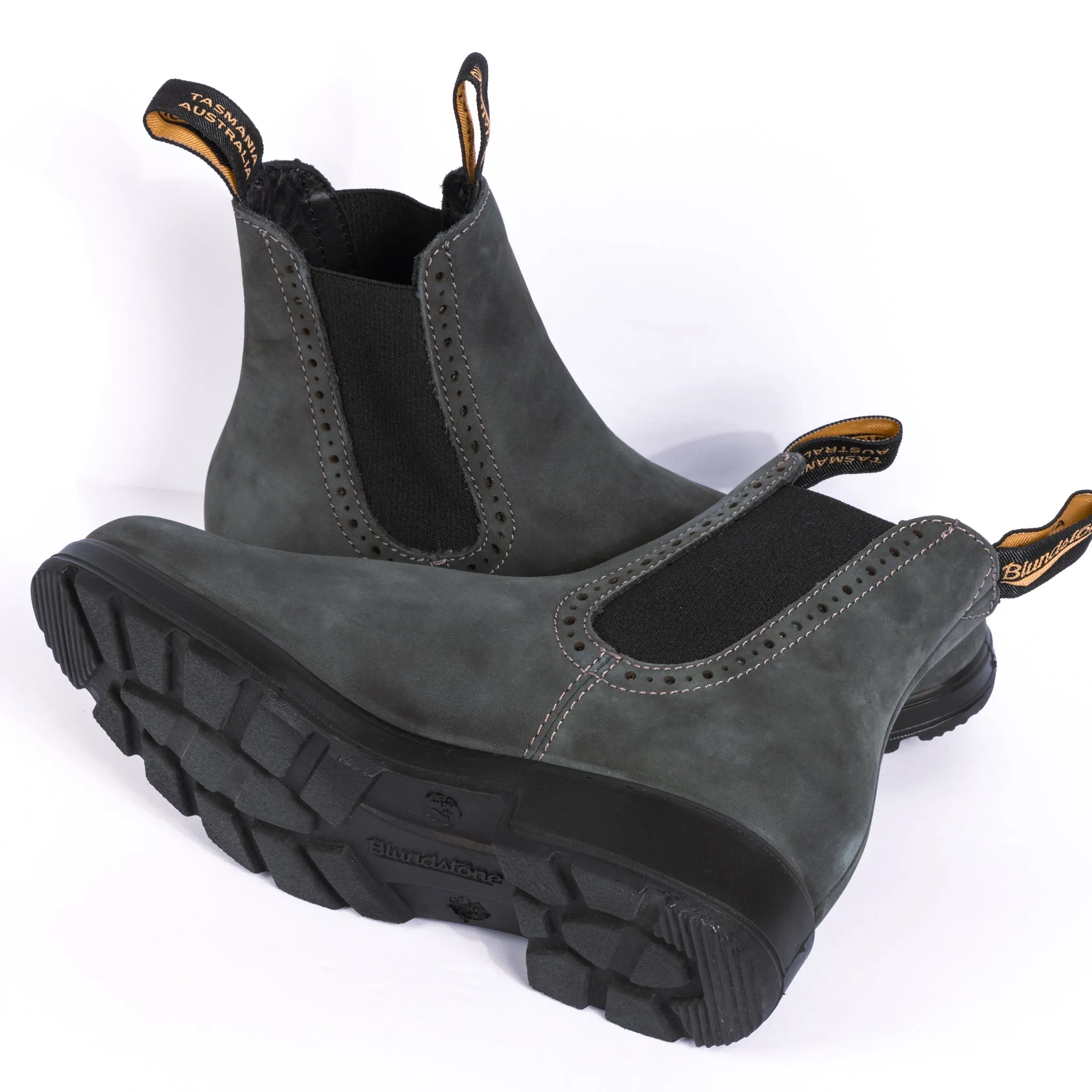 HIGH TOP 1630 CHELSEA - BLACK - LEATHER Memory Foam Layer