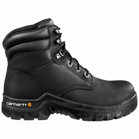 6" Women's Rugged Flex Composite Toe Work Boot Black Rolling Motion Technology Waterproof Design