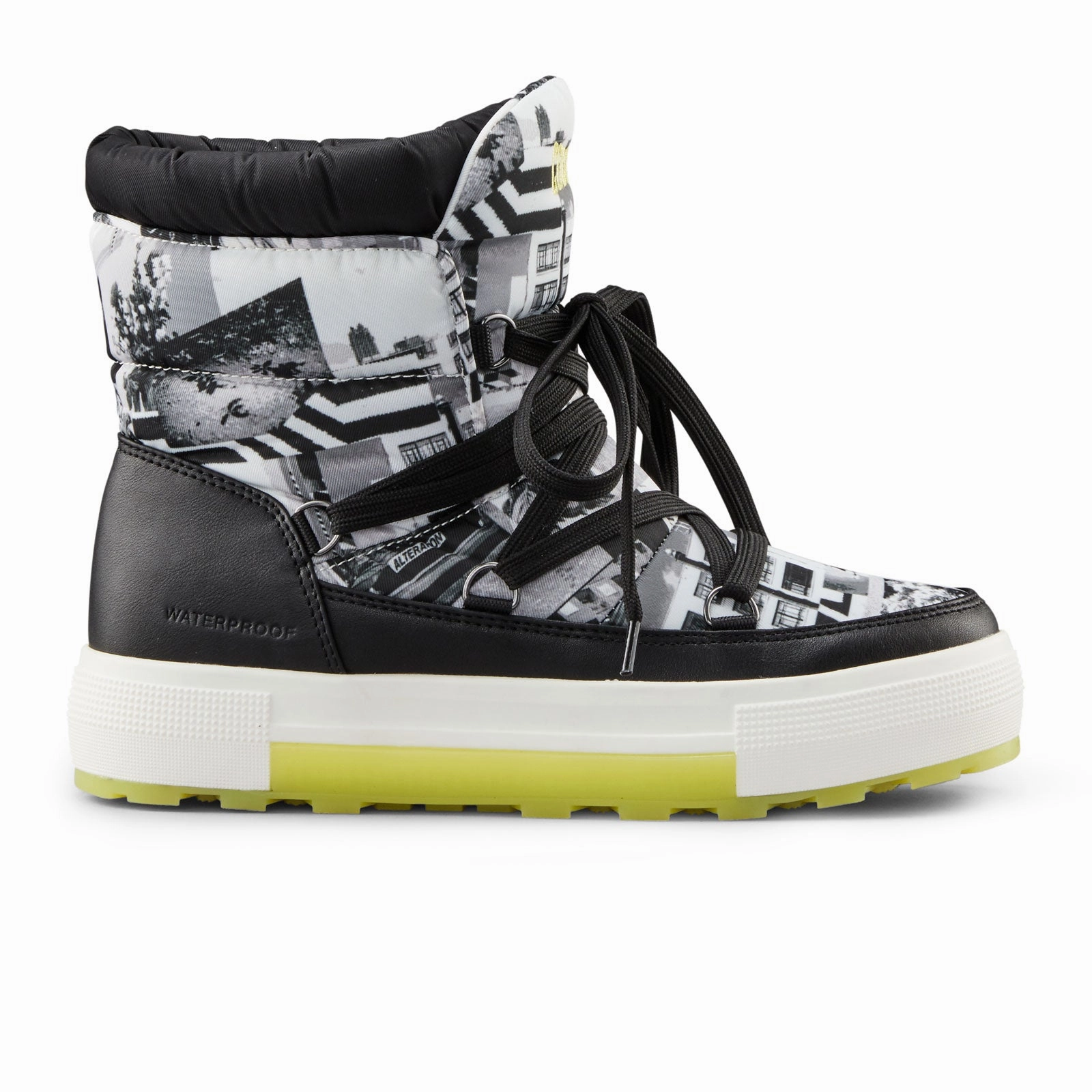 Luxury Edge Cougar Wink Nylon Boot (Women) - Black/Collage