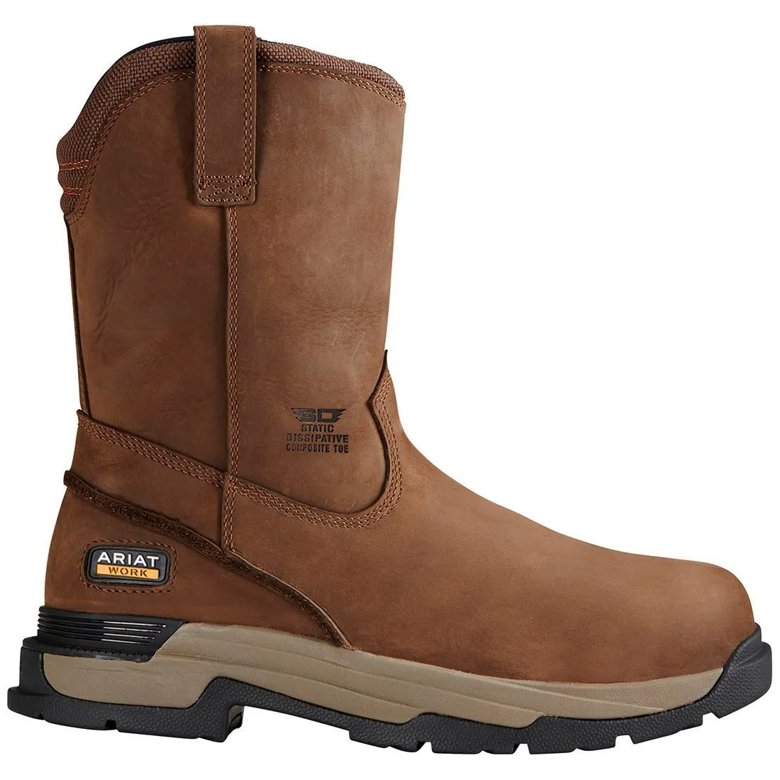 MasterGrip Composite-Toe SD Pull-On Work Boot Oily Distressed Brown Vaporize Moisture Control Energy Return Core