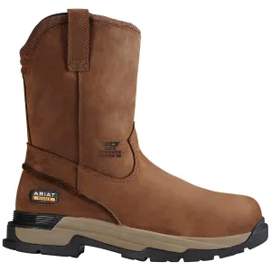 MasterGrip Composite-Toe SD Pull-On Work Boot Oily Distressed Brown Cushioned arch Edgy