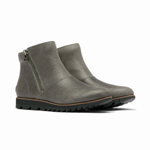 Hard wearing Resilient Sole Sorel Harlow Zip Ankle Boot (Women) - Quarry Leather