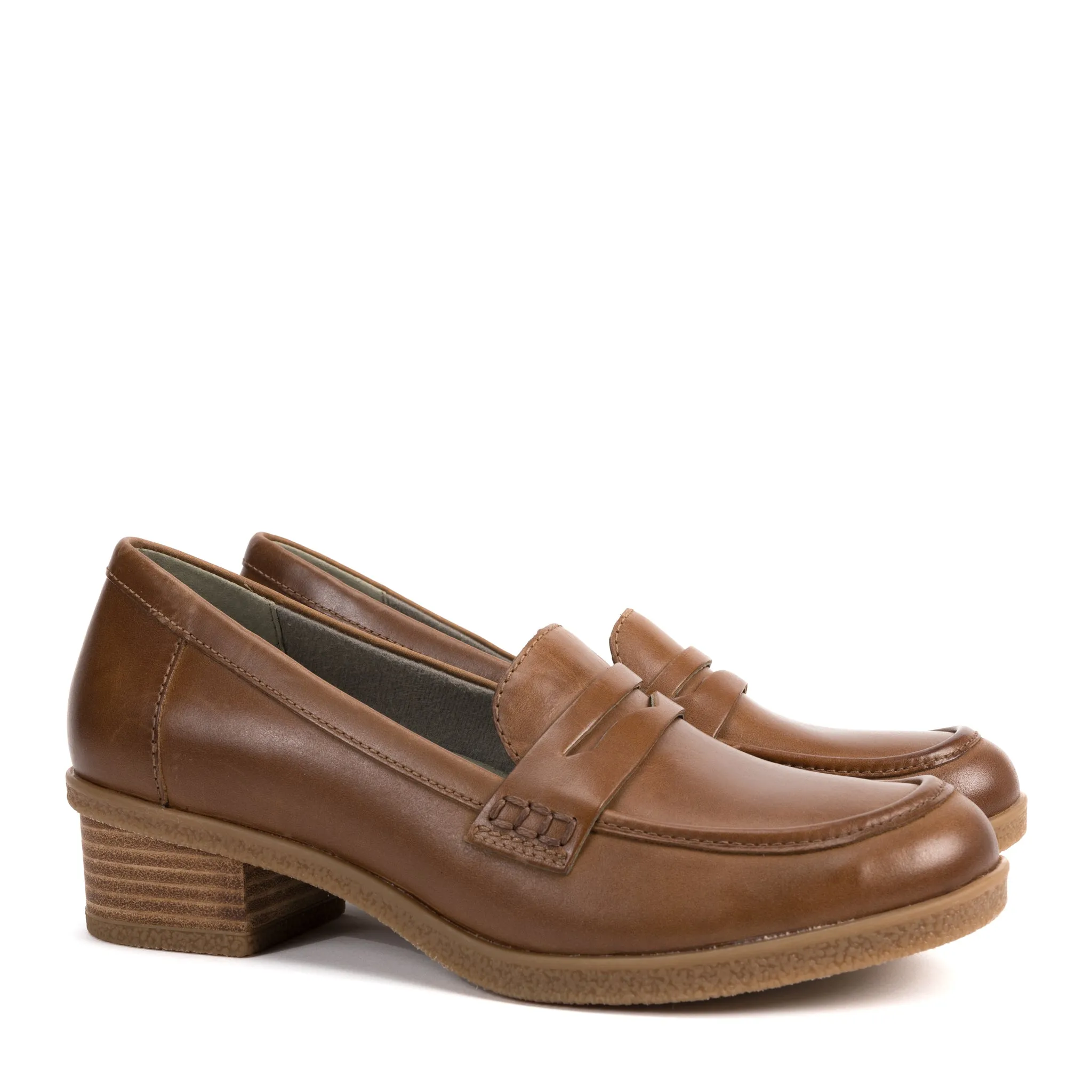 birthday buckle - up style DANICA - TAN - LEATHER