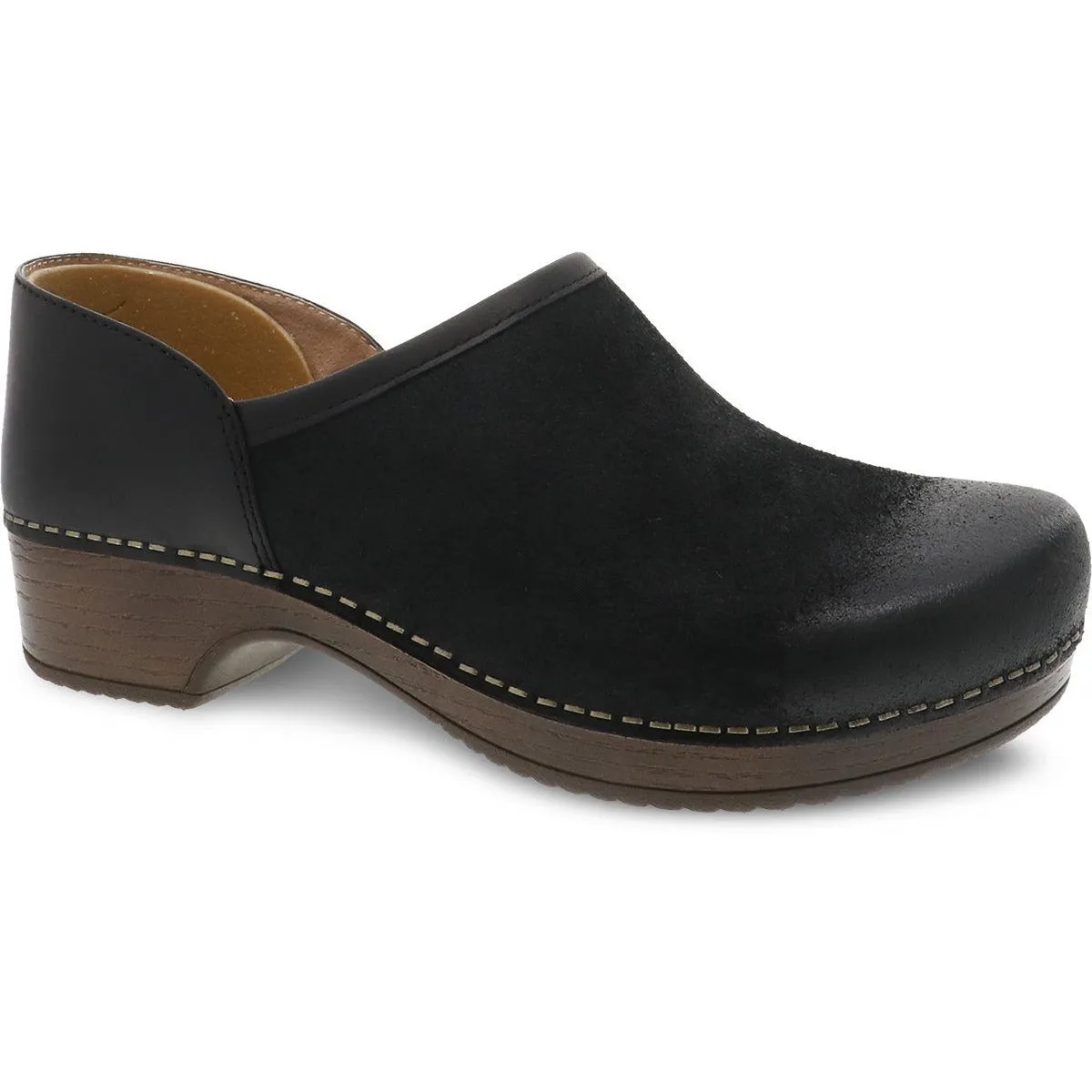DANSKO BRENNA BLACK BURNISHED SUEDE Timeless Design