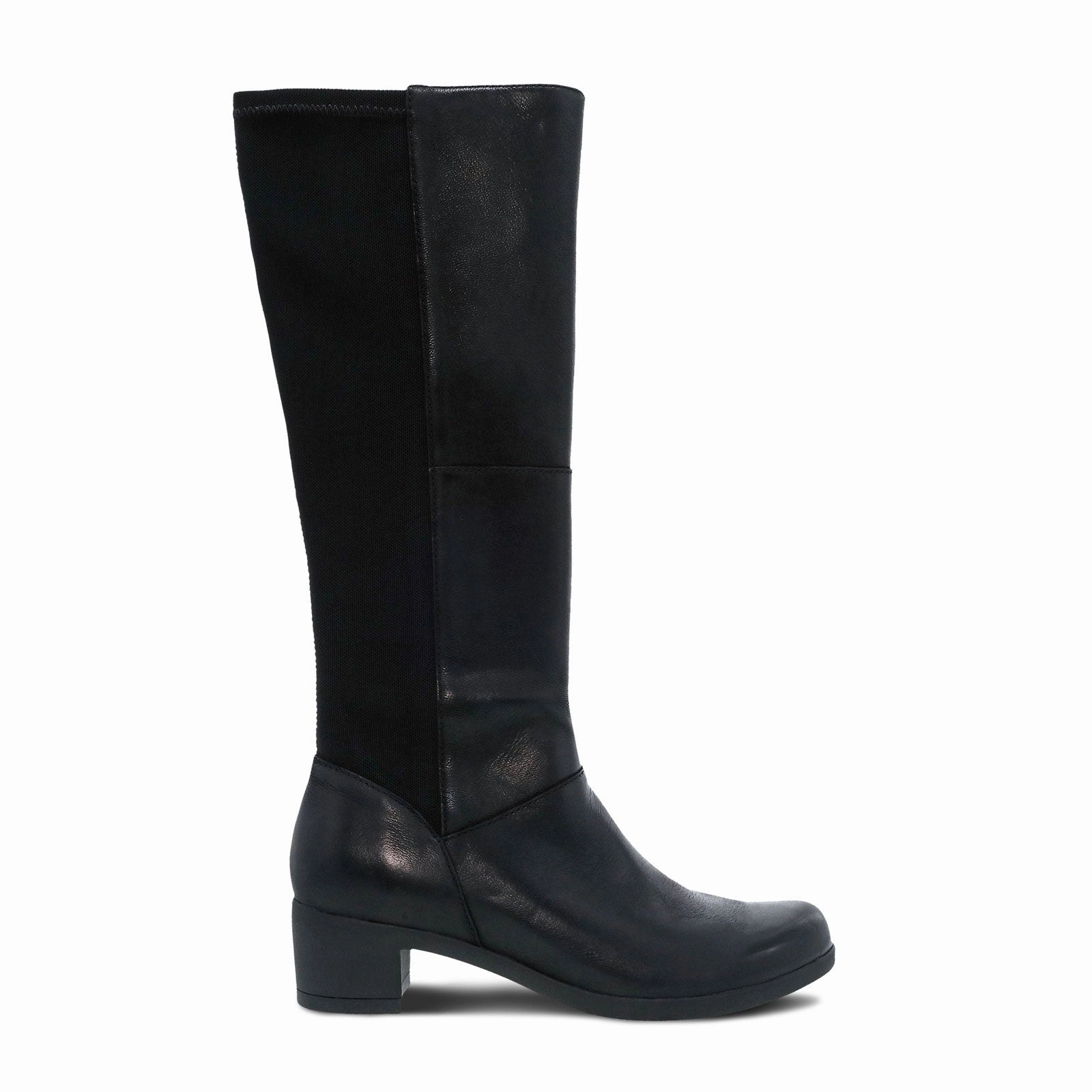 Dansko Celestine Tall Boot (Women) - Black Burnished Nubuck Anti Fatigue Technology