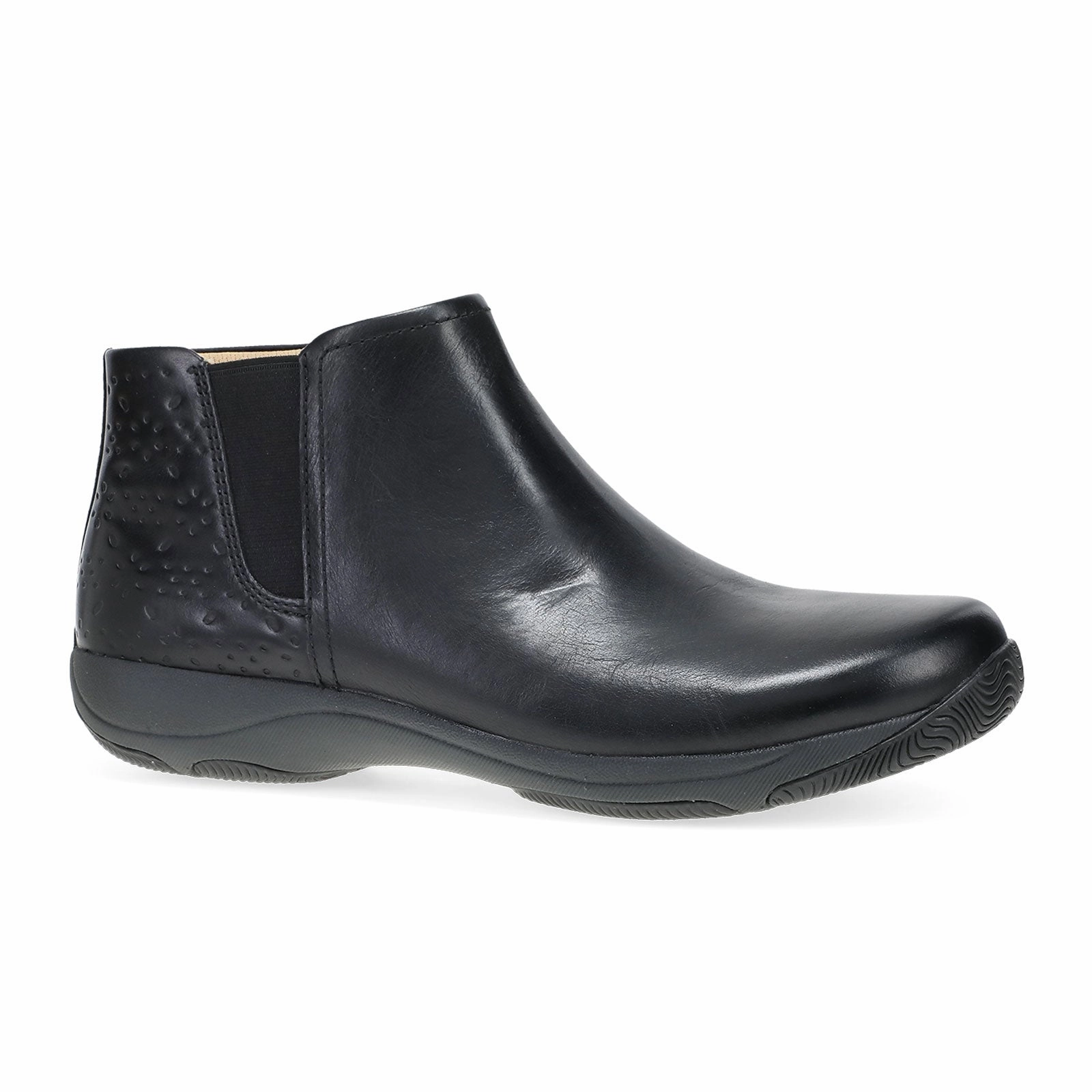 Warm Comfort Dansko Sherry Ankle Boot (Women) - Black Waxy Burnished