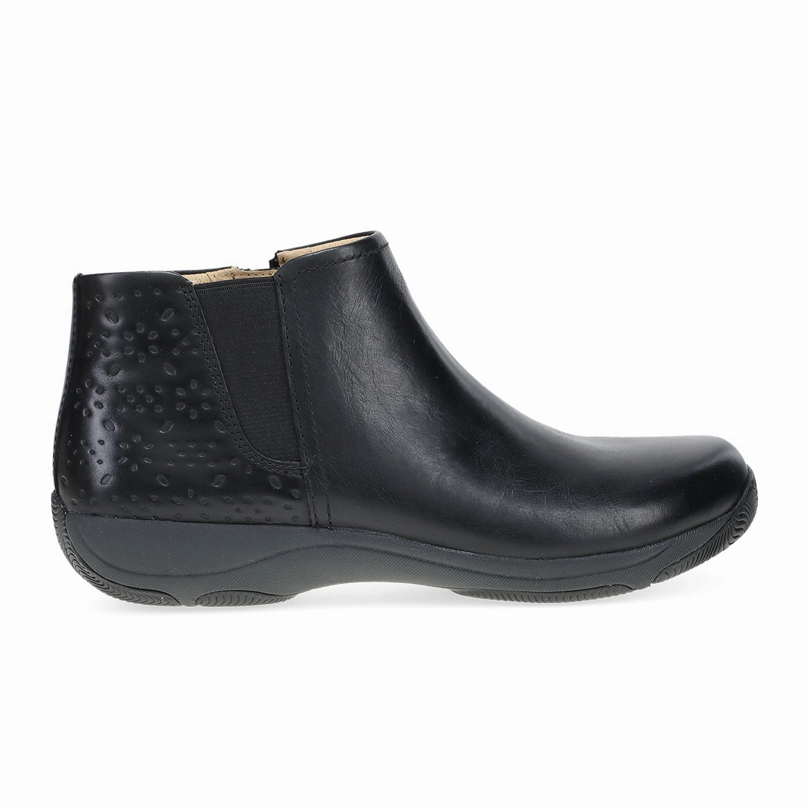 Cushion Build Dansko Sherry Ankle Boot (Women) - Black Waxy Burnished